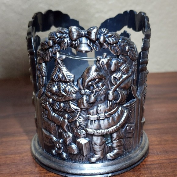 Godinger Silver Art Co LTD Santa Votive Candle Holder - Picture 2 of 7